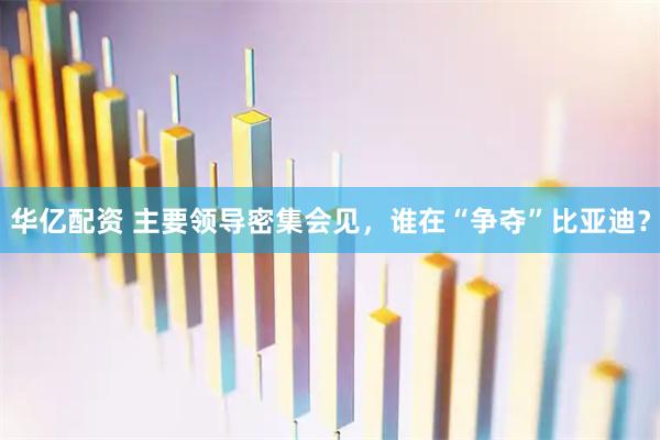 华亿配资 主要领导密集会见,谁在“争夺”比亚迪?