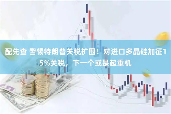 配先查 警惕特朗普关税扩围！对进口多晶硅加征15%关税，下一个或是起重机